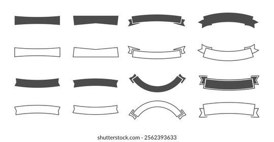 vintage and retro symbols, ribbons, frames, elements.