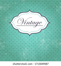 Vintage retro template, frame for cards, banners, vector background.