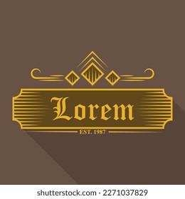 vintage and retro theme logo premium design