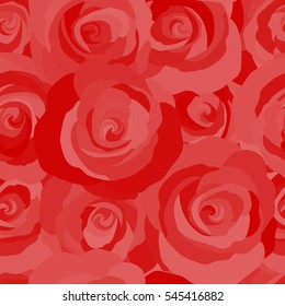 Vintage, retro. Trendy print. Beautiful pattern for decoration and design. Exquisite pattern for design with rose flowers. Seamless watercolor pattern with red roses.