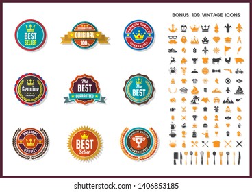 Vintage Retro Vector for banner, poster, flyer