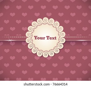 vintage retro vector cute frame