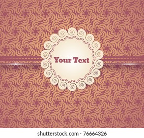 vintage retro vector cute frame