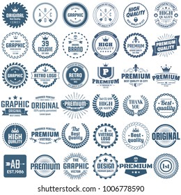 Vintage Retro Vector Logo for banner, poster, flyer