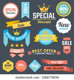 Vintage Retro Vector Logo for banner, poster, flyer