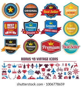 Vintage Retro Vector Logo for banner, poster, flyer