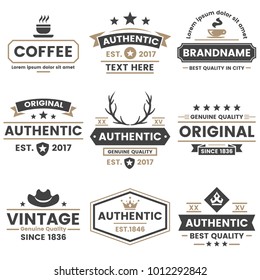 Vintage Retro Vector Logo for banner, poster, flyer