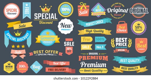 Logotipo de vectores retro vintage para pancarta, afiche y volante