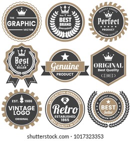 Vintage Retro Vector Logo for banner, poster, flyer