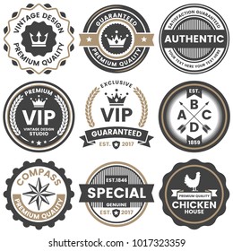 Vintage Retro Vector Logo for banner, poster, flyer