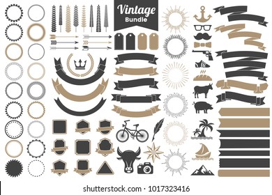 Vintage Retro Vector Logo for banner, poster, flyer