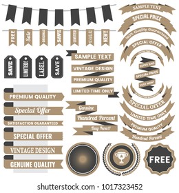 Vintage Retro Vector Logo for banner, poster, flyer