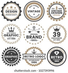 Vintage Retro Vector Logo for banner, poster, flyer