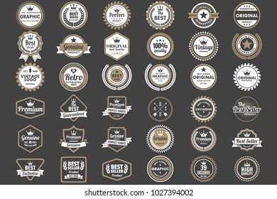 Vintage Retro Vector Logo for banner, poster, flyer