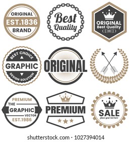 Vintage Retro Vector Logo for banner, poster, flyer