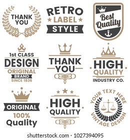 Vintage Retro Vector Logo for banner, poster, flyer