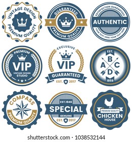 Vintage Retro Vector Logo for banner, poster, flyer