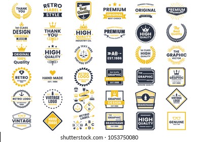 Vintage Retro Vector Logo for banner, poster, flyer