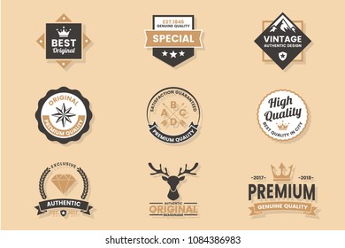 Vintage Retro Vector Logo for banner, poster, flyer