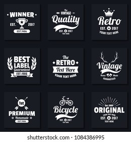 Vintage Retro Vector Logo for banner, poster, flyer