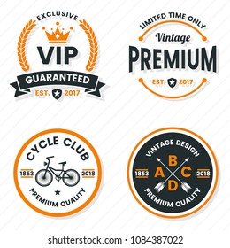 Vintage Retro Vector Logo for banner, poster, flyer