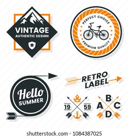 Vintage Retro Vector Logo for banner, poster, flyer