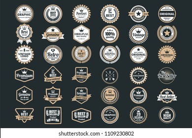 Vintage Retro Vector Logo for banner, poster, flyer