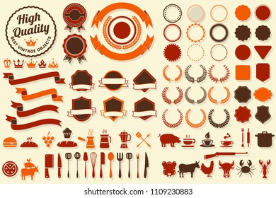 Vintage Retro Vector Logo for banner, poster, flyer