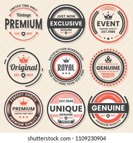 Vintage Retro Vector Logo for banner, poster, flyer