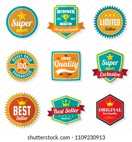 Vintage Retro Vector Logo for banner, poster, flyer
