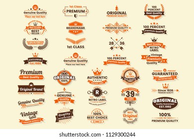 Vintage Retro Vector Logo for banner, poster, flyer