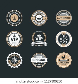 Vintage Retro Vector Logo for banner, poster, flyer