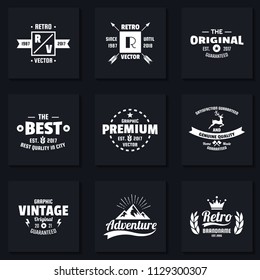 Vintage Retro Vector Logo for banner, poster, flyer