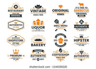 Vintage Retro Vector Logo for banner, poster, flyer