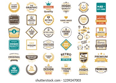 Vintage Retro Vector Logo for banner, poster, flyer