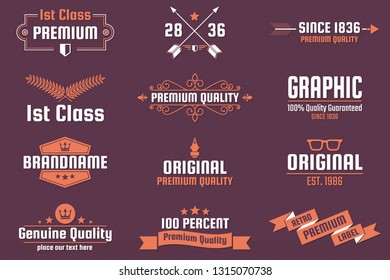 Vintage Retro Vector Logo for banner, poster, flyer