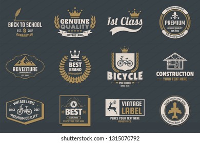 Vintage Retro Vector Logo for banner, poster, flyer