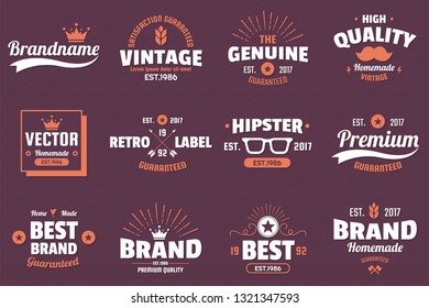 Vintage Retro Vector Logo for banner, poster, flyer