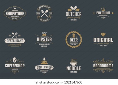 Vintage Retro Vector Logo for banner, poster, flyer