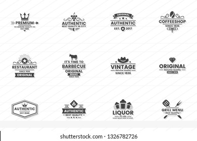 Vintage Retro Vector Logo for banner, poster, flyer