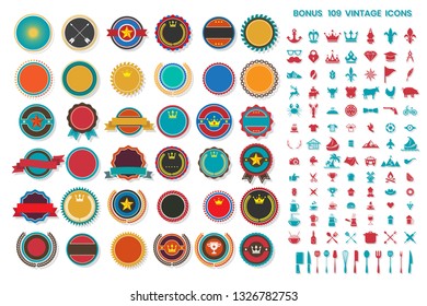 Vintage Retro Vector Logo for banner, poster, flyer