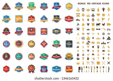 Vintage Retro Vector Logo for banner, poster, flyer