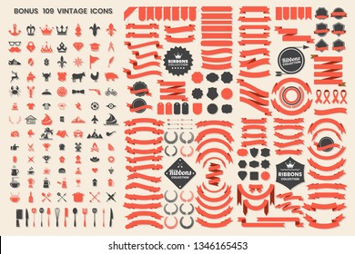 Vintage Retro Vector Logo for banner, poster, flyer