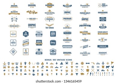 Vintage Retro Vector Logo for banner, poster, flyer