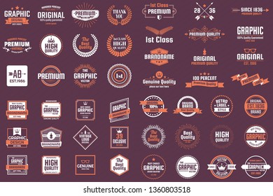 Vintage Retro Vector Logo for banner, poster, flyer