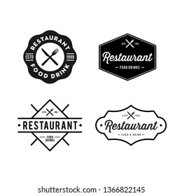 Vintage Retro Vector Logo for banner, poster, - Vector
