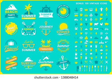 Vintage Retro Vector Logo for banner, poster, flyer