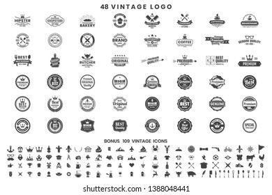 Vintage Retro Vector Logo for banner, poster, flyer