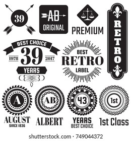Vintage Retro Vector Logo for banner, poster, flyer