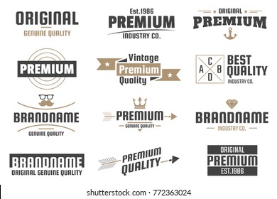 Vintage Retro Vector Logo for banner, poster, flyer